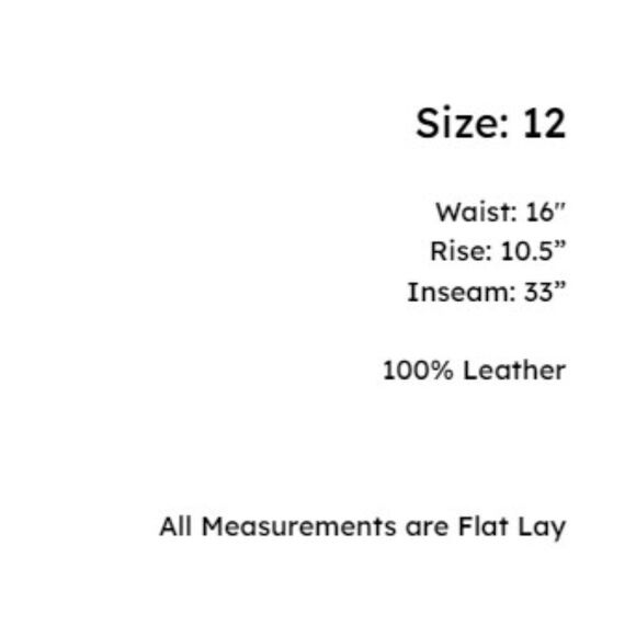 Venus x Wilsons Leather Mid-Rise Flared Leather Pants 12 - Picture 5 of 5